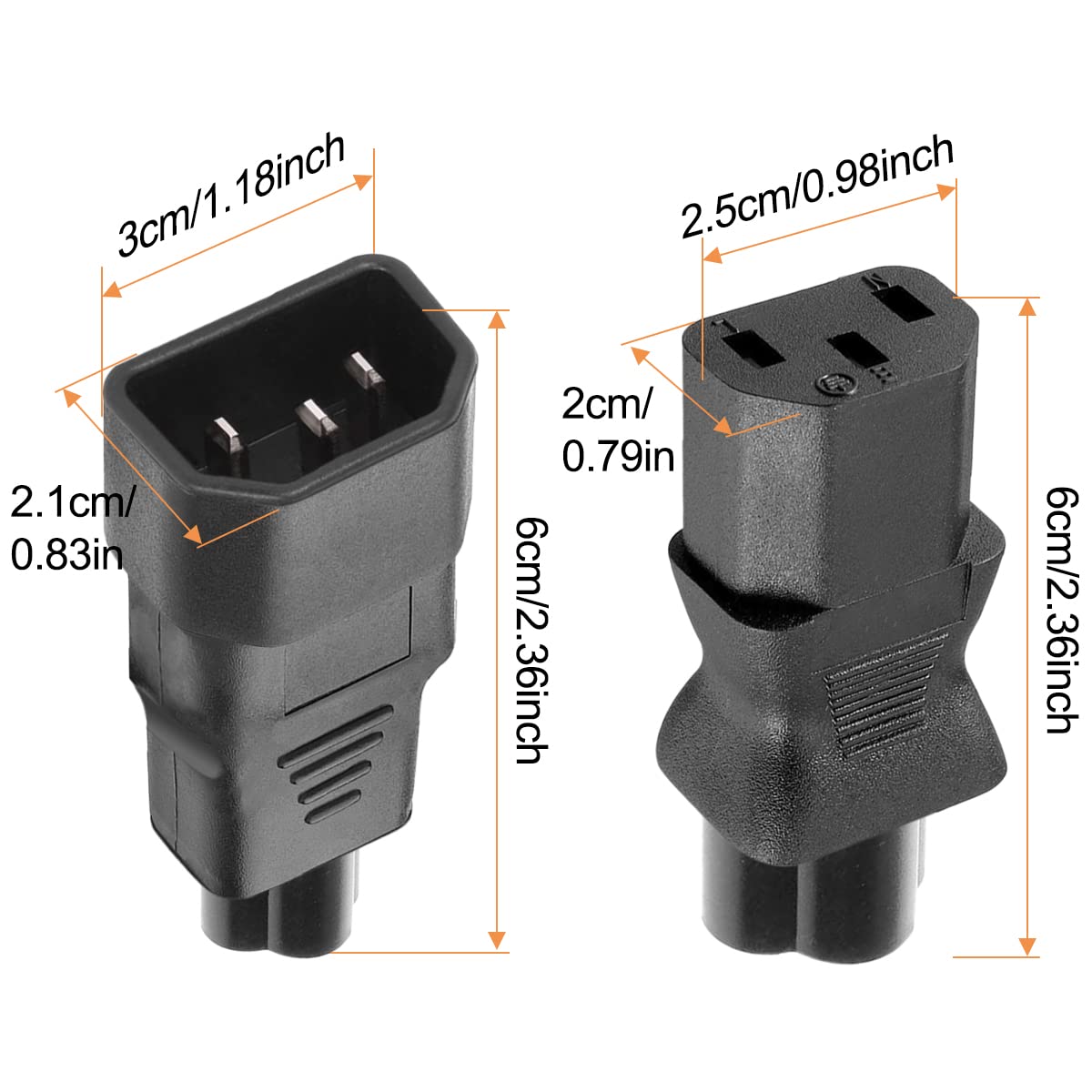 Amazon.co.jp: Xiatiaosann 電源変換プラグミッキー型3ピン - IEC14